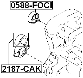 2187-CAK - TENSION PULLEY