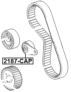 2187-CAP - TIMING BELT TENSIONER PULLEY