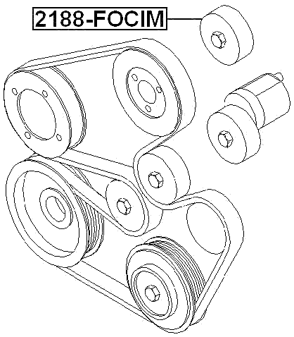 2188-FOCIM - PULLEY IDLER