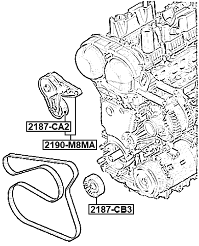 2190-M8MA - BELT TENSIONER