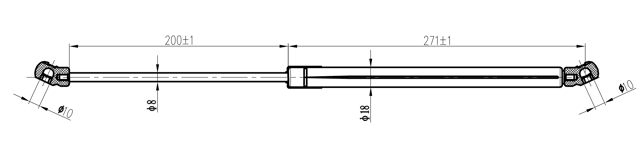 22117-012 - BOOT GAS STRUT L490/380N