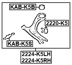 2220-K5 - BALL JOINT FRONT ARM