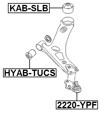2220-YPF - BALL JOINT FRONT LOWER ARM