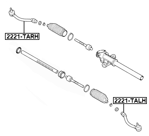 2221-TALH - STEERING TIE ROD END LEFT