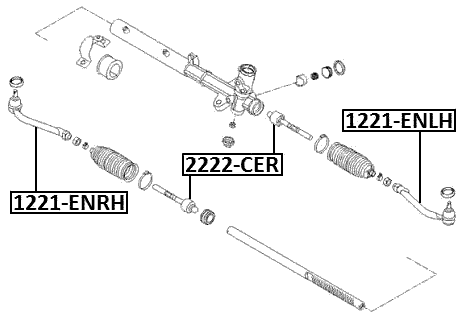2222-CER - STEERING TIE ROD