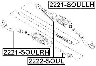 2222-SOUL - STEERING TIE ROD