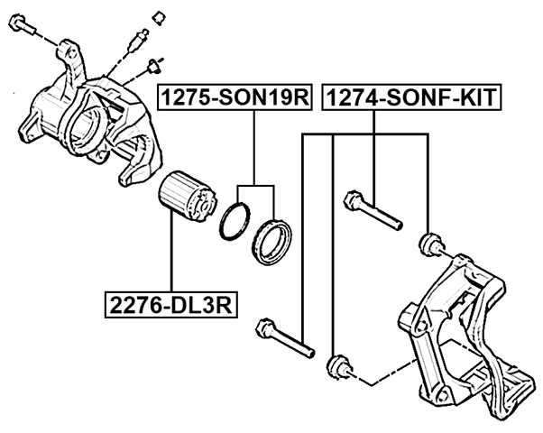 2276-DL3R - REAR CALIPER PISTON