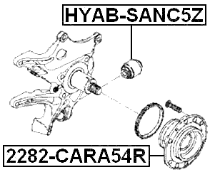 2282-CARA54R - REAR WHEEL HUB