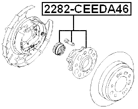 2282-CEEDA46 - REAR WHEEL HUB