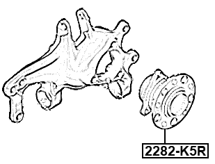2282-K5R - REAR WHEEL HUB