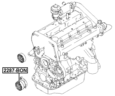 2287-BON - TENSION PULLEY