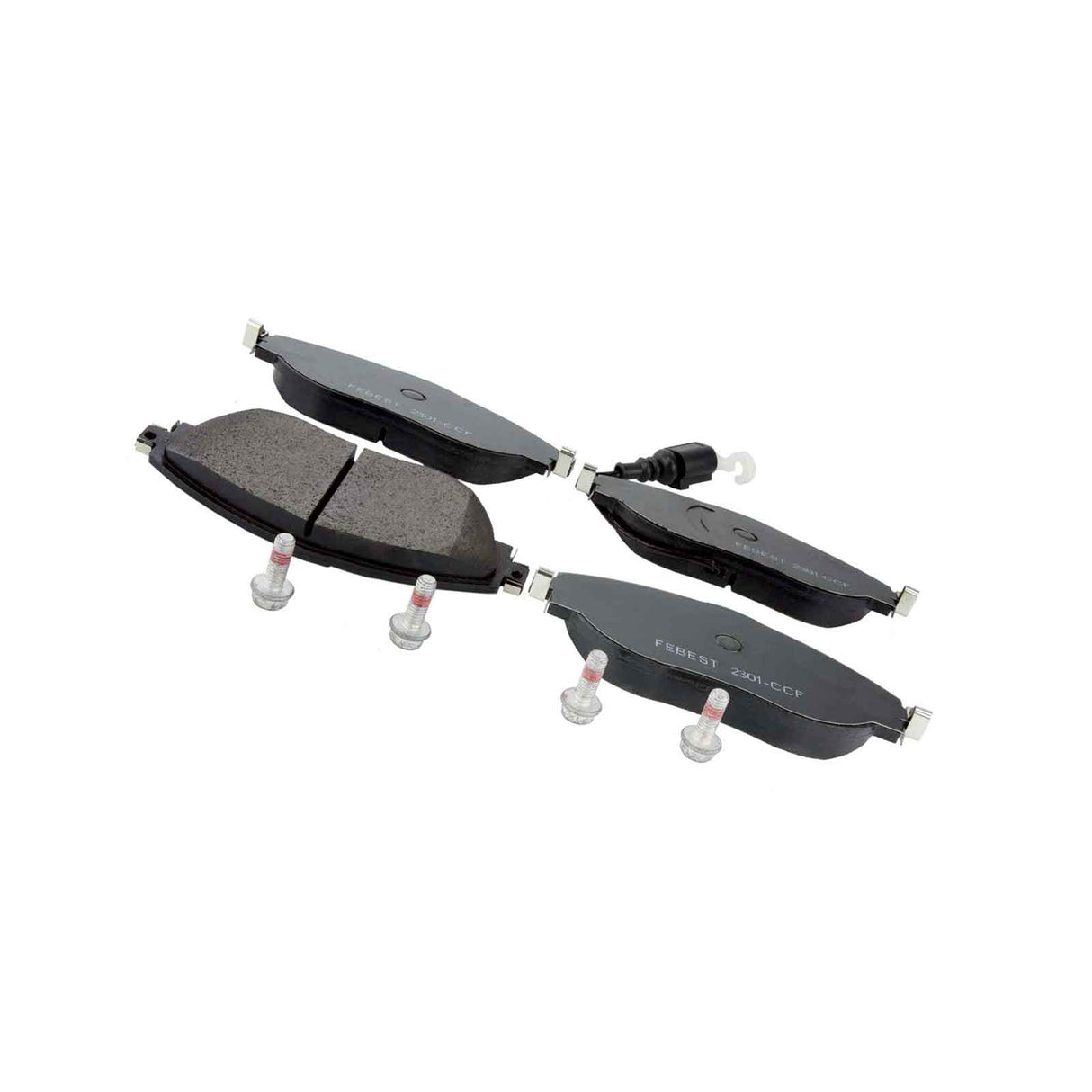 2301-CCF - PAD KIT, DISC BRAKE, FRONT - KIT (INCLUDING BOLTS, WITH WEAR SENSOR) Braking System, Brake Pads