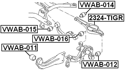 2324-TIGR - REAR LOWER ARM