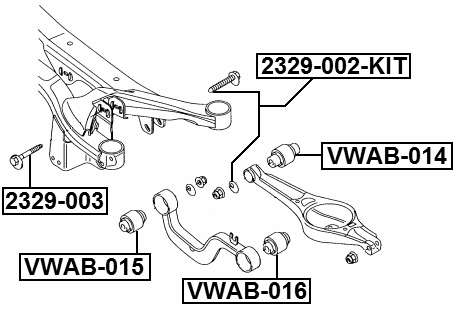 2329-003 - CAMBER ADJUSTING ECCENTRIC BOLT