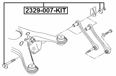 2329-007-KIT - REPAIR KIT, CAMBER ADJUSTING ECCENTRIC BOLT