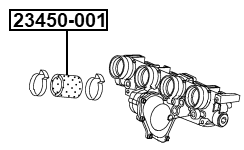 23450-001 - INTAKE MANIFOLD HOSE
