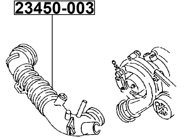 23450-003 - AIR CLEANER HOSE
