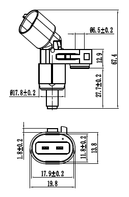 23606-002 - ABS SENSOR FRONT LEFT