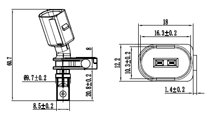 23606-006 - ABS SENSOR FRONT LEFT