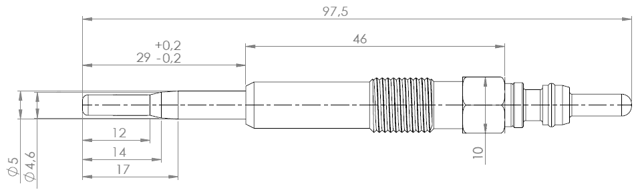 23642-003 - GLOW PLUG
