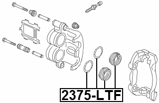 2375-LTF - FRONT BRAKE CALIPER REPAIR KIT (SET FOR ONE SIDE)