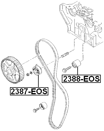 2388-EOS - PULLEY IDLER TIMING BELT