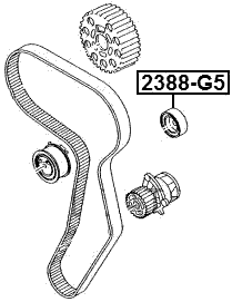 2388-G5 - PULLEY IDLER TIMING BELT