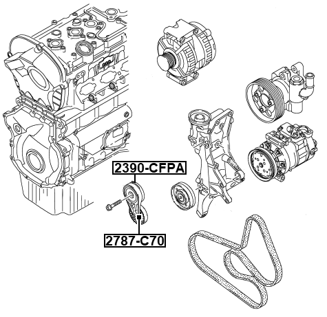 2390-CFPA - BELT TENSIONER