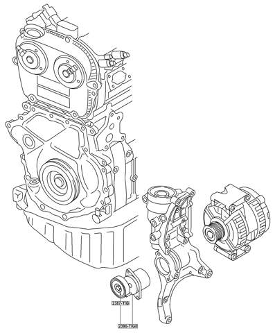 2390-TIGII - BELT TENSIONER