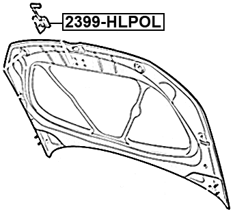 2399-HLPOL - HOOD LOCK LATCH