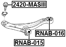 2420-MASIII - BALL JOINT FRONT LOWER ARM