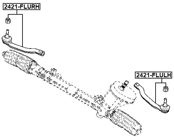 2421-FLURH - STEERING TIE ROD END RIGHT