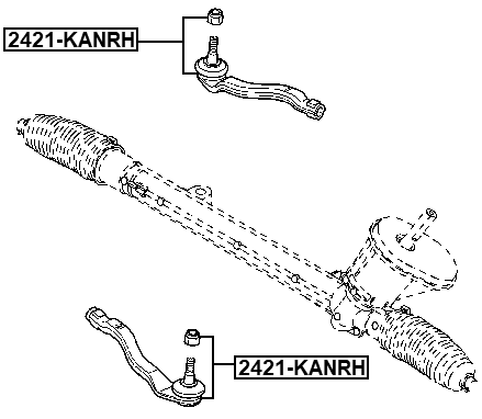 2421-KANLH - STEERING TIE ROD END LEFT