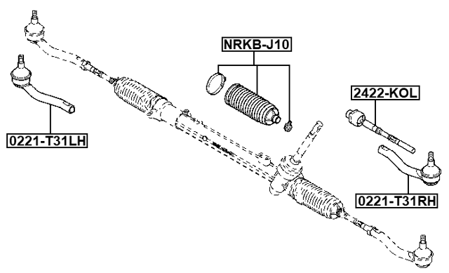 2422-KOL - STEERING TIE ROD