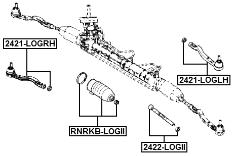 2422-LOGII - STEERING TIE ROD