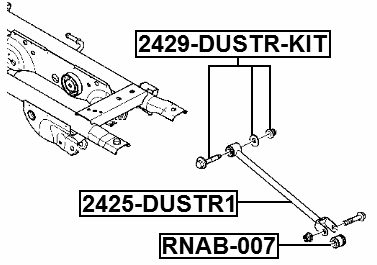 2429-DUSTR-KIT - REPAIR KIT, CAMBER ADJUSTING ECCENTRIC BOLT