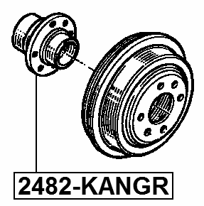 2482-KANGR - REAR WHEEL HUB