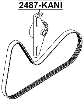 2487-KANI - TENSION PULLEY