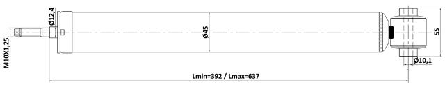 25110-005R - REAR SHOCK ABSORBER GAS.TWIN TUBE