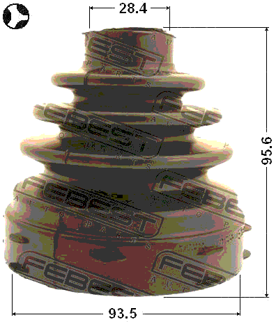 2515-BOX3T - BOOT INNER CV JOINT KIT 93.5X95.6X28.4