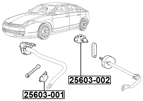 25603-002 - REAR LEVEL SENSOR