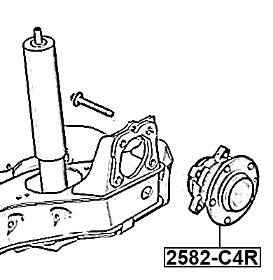 2582-C4R - REAR WHEEL HUB