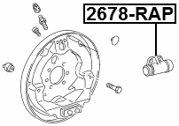 2678-RAP - REAR WHEEL BRAKE CYLINDER