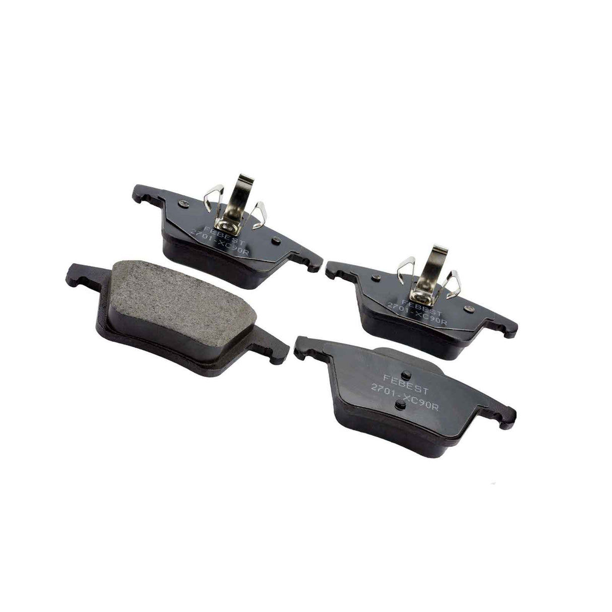 2701-XC90R - PAD KIT, DISC BRAKE, REAR (WITH ANTI SQUEAL SHIM) Braking System, Brake Pads