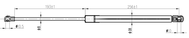 27117-004 - BOOT GAS STRUT L468/380N