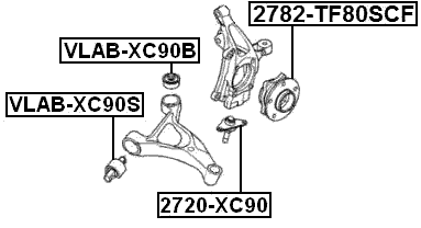 2782-TF80SCF - FRONT WHEEL HUB