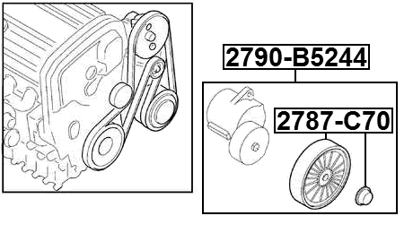 2790-B5244 - BELT TENSIONER