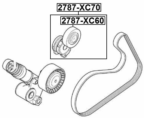 2790-XC70 - BELT TENSIONER