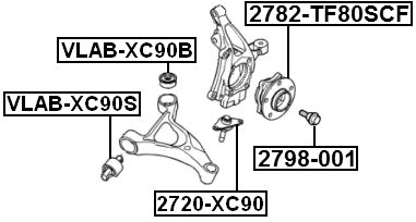 2798-001 - CV JOINT BOLT