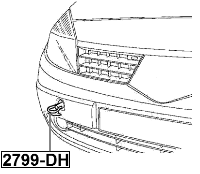 2799-DH - TOW HOOK